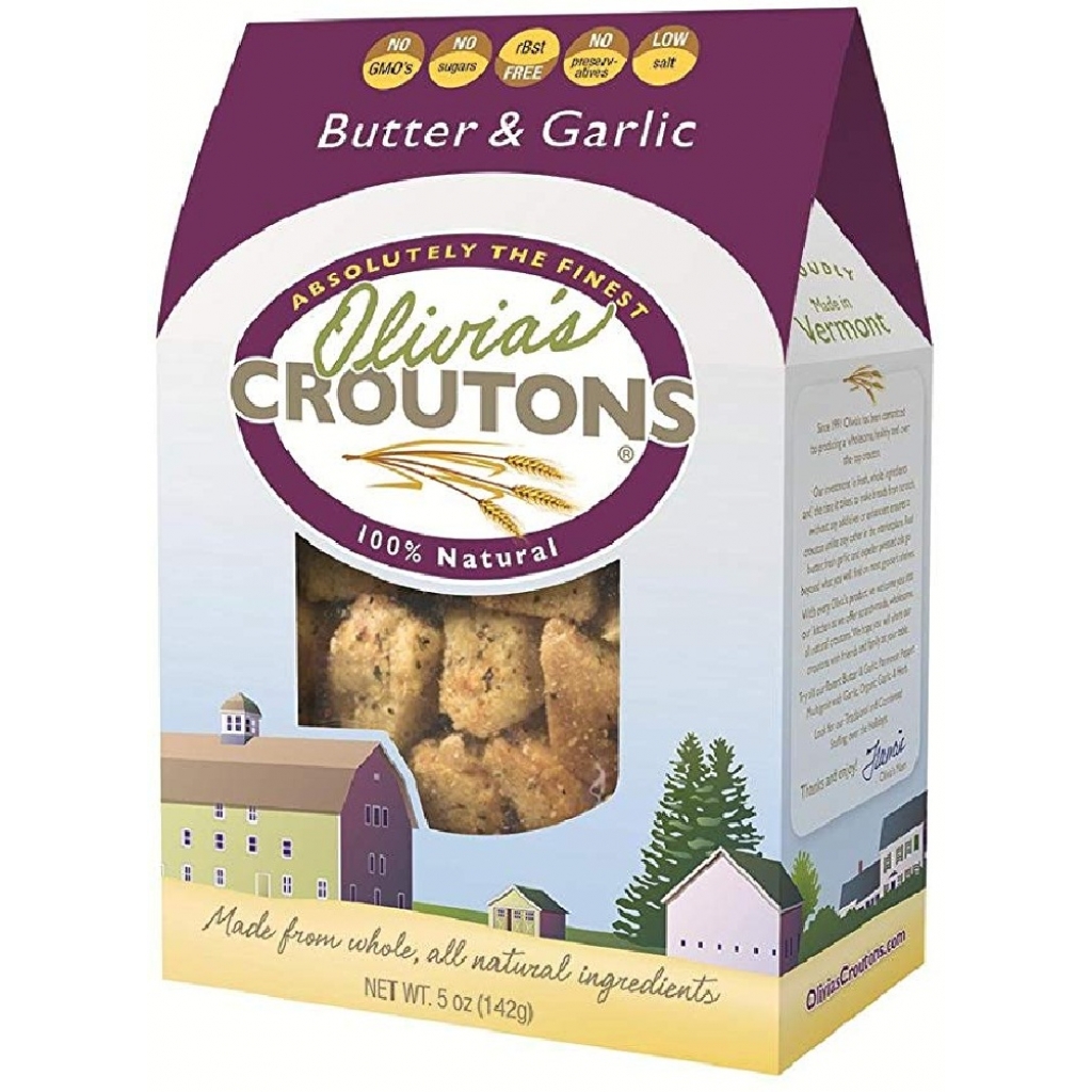 Butter & Garlic Croutons, Gourmet Flavor