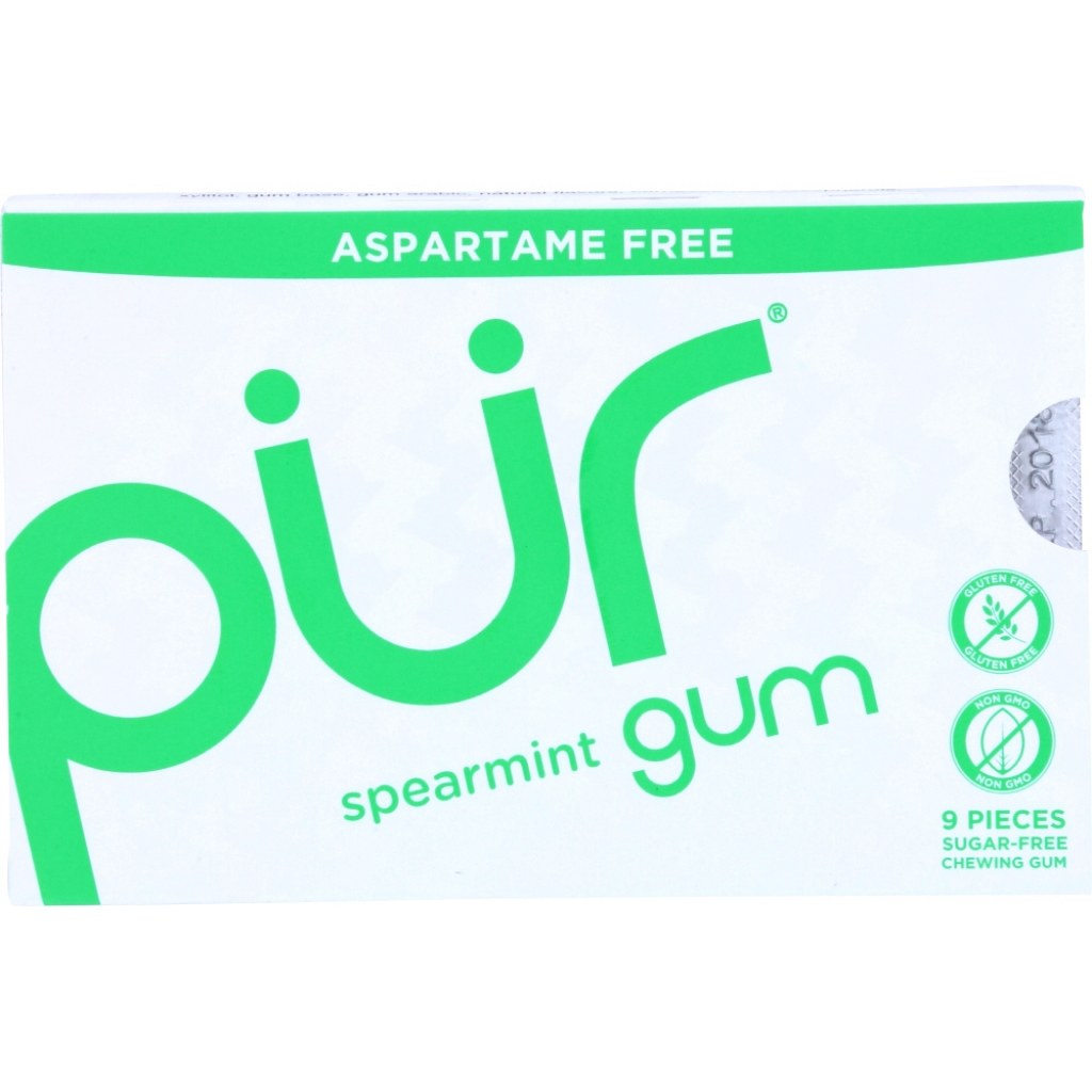 Sugar-Free Spearmint Gum, 9 Pieces