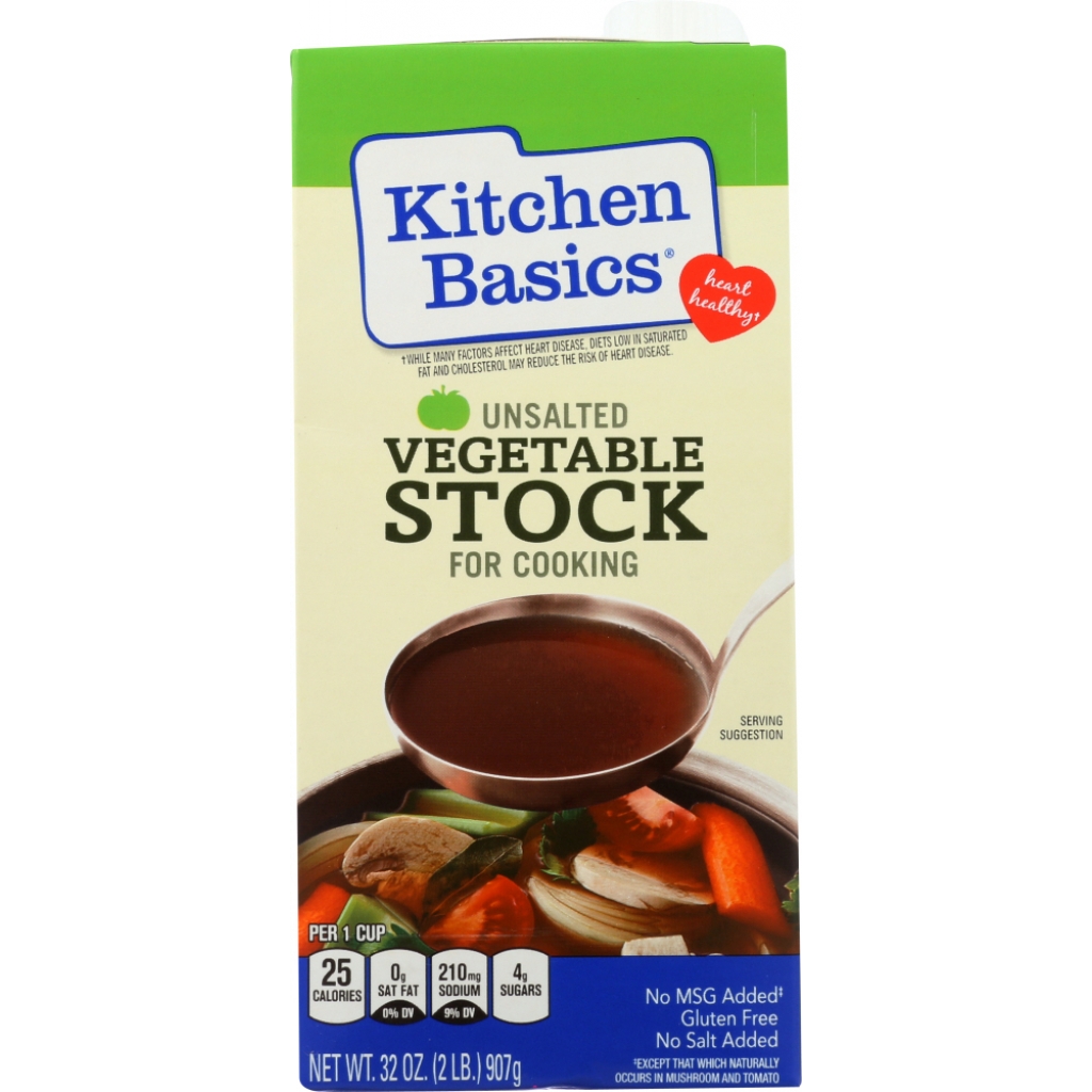 Unsalted Vegetable Cooking Stock - 32 oz