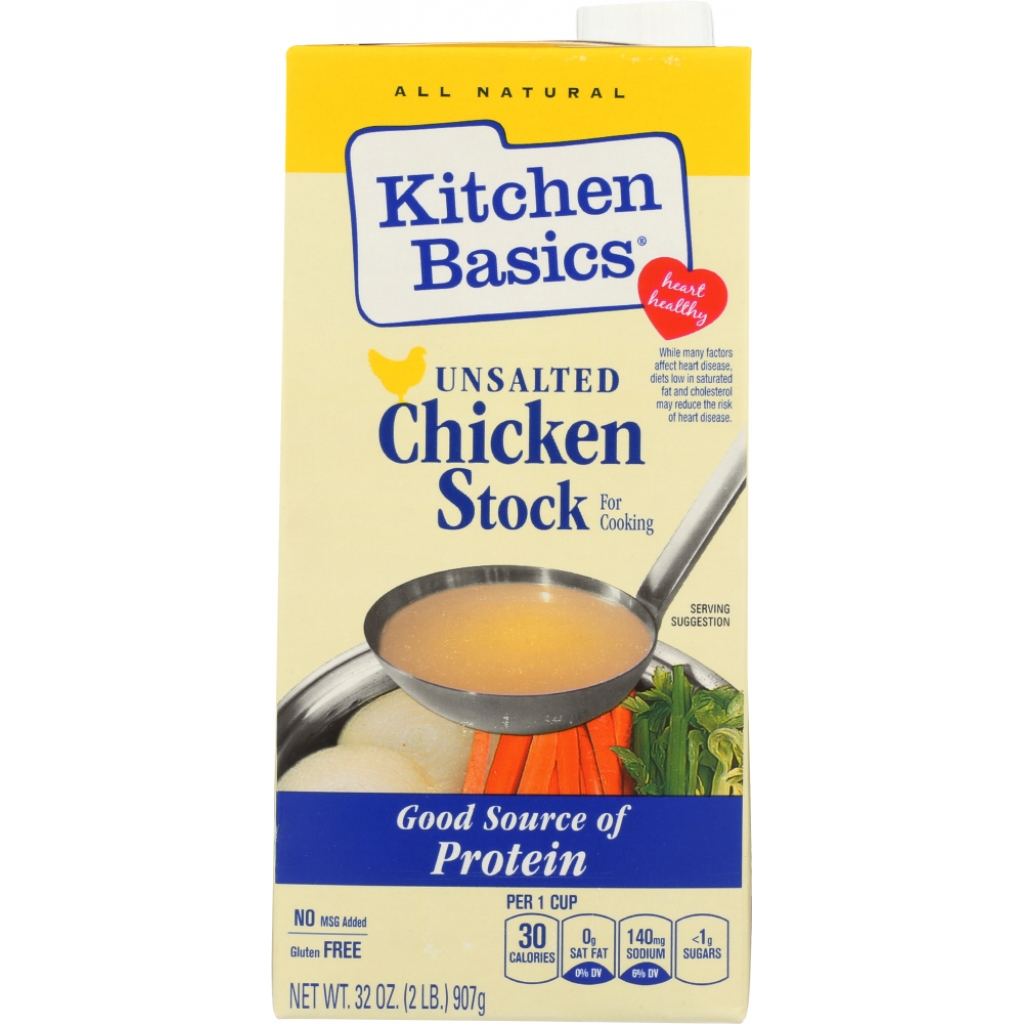 Unsalted Chicken Cooking Stock, 32 oz