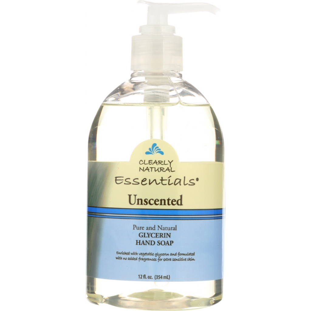 Unscented Glycerine Liquid Hand Soap, 12 oz