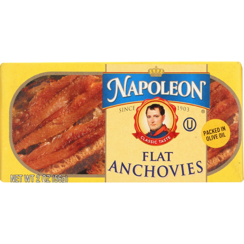 Flat Anchovies in Olive Oil - 2 oz