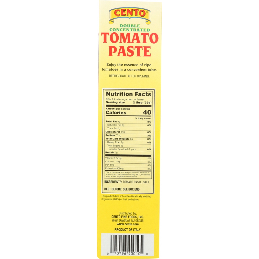 Double Concentrated Tomato Paste Tube - 4.56 oz