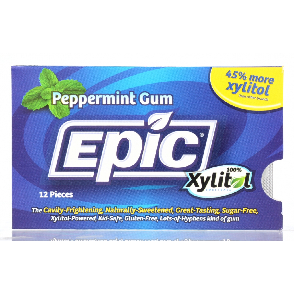 Epic Peppermint Xylitol Gum with Enhanced Flavor