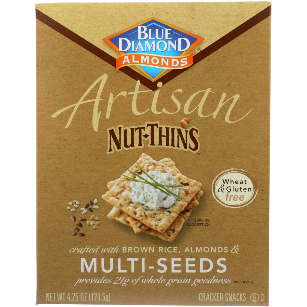 Artisan Nut Thins with Almonds & Multiseeds - Gluten & Wheat Free - 4.25 oz