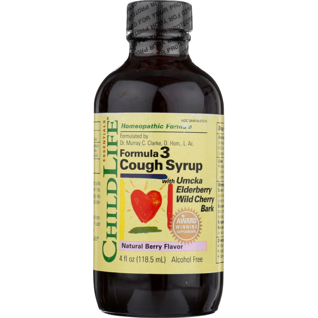 ChildLife Naturals Formula 3 Berry Cough Syrup - 4 oz