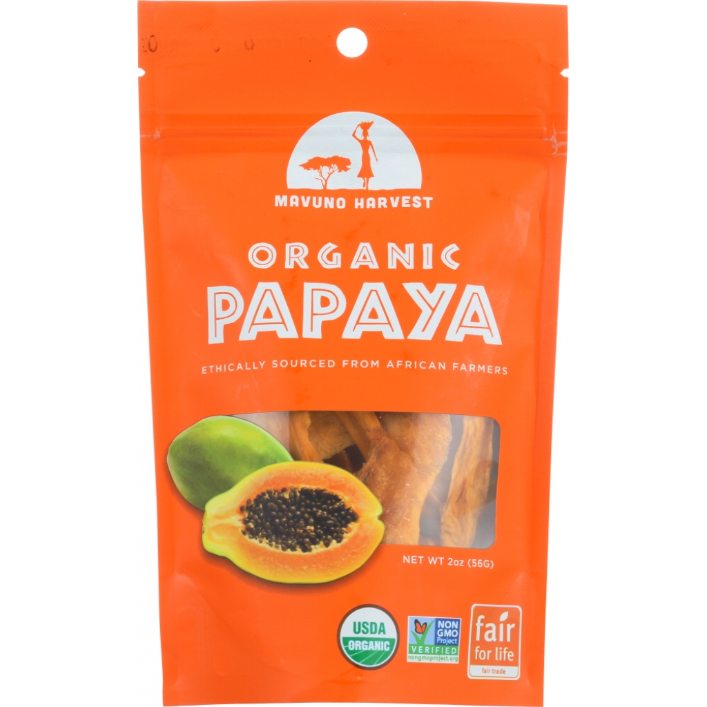 Organic Dried Papaya, 2 oz