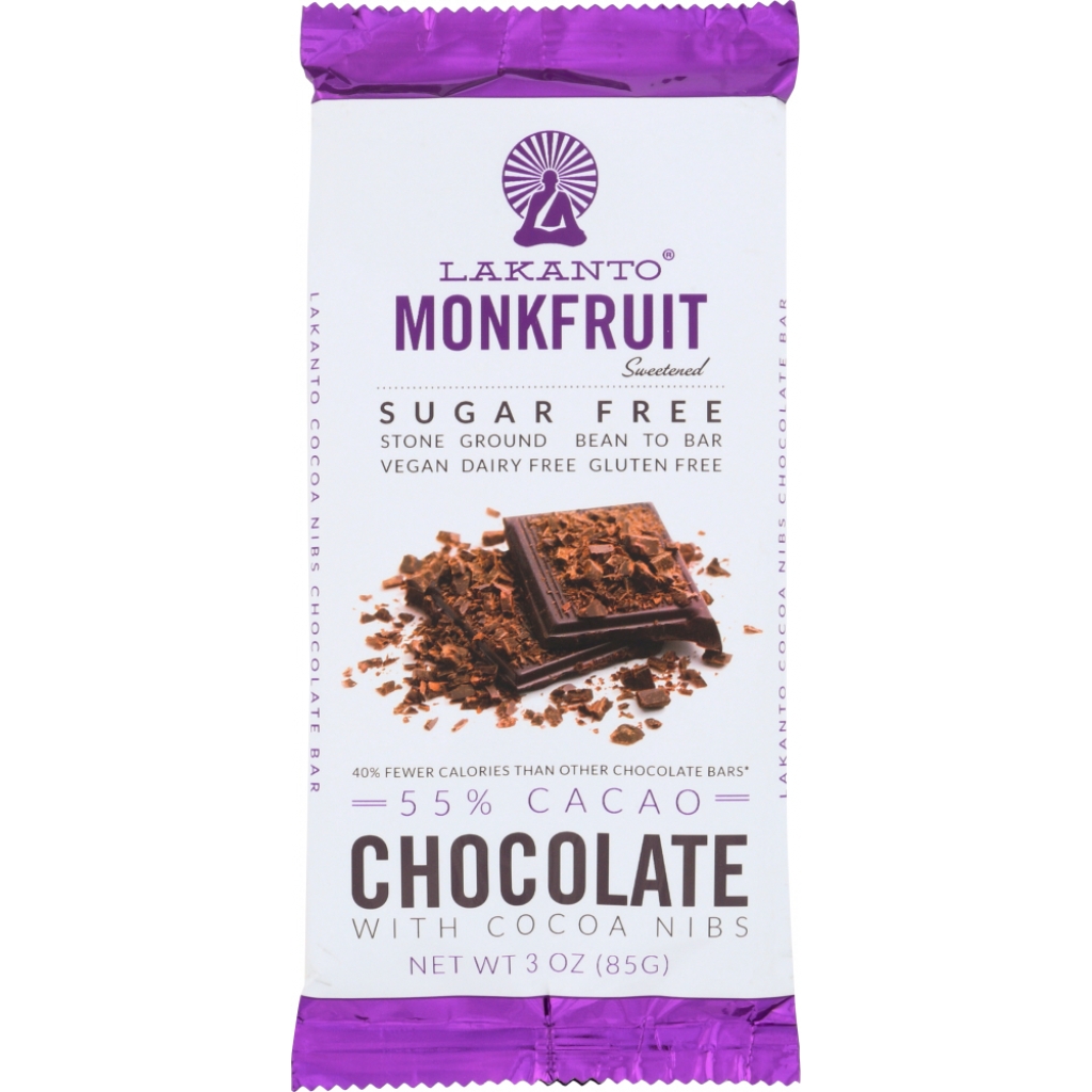 Sugar-Free Chocolate Bar 55% Nib