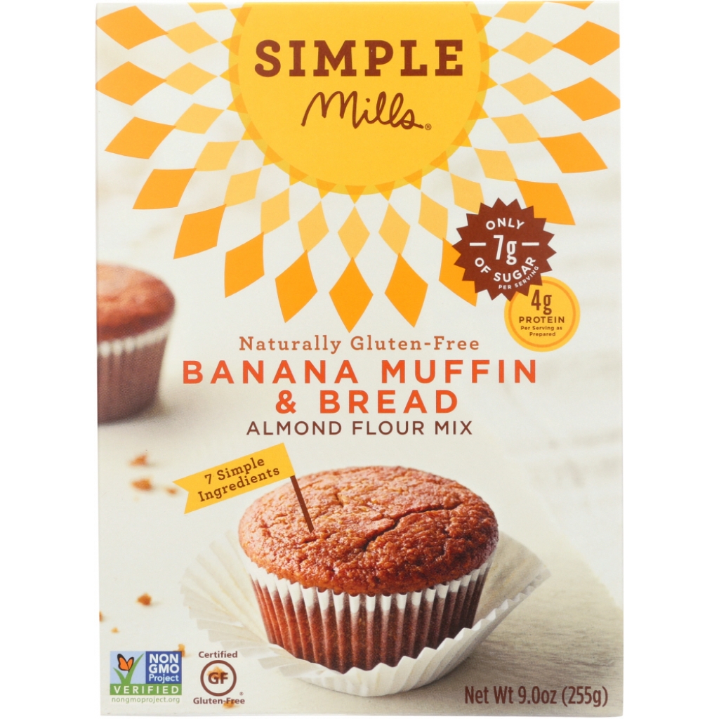 Gluten-Free Banana Muffin Almond Flour Mix - Easy Baking, 9 oz