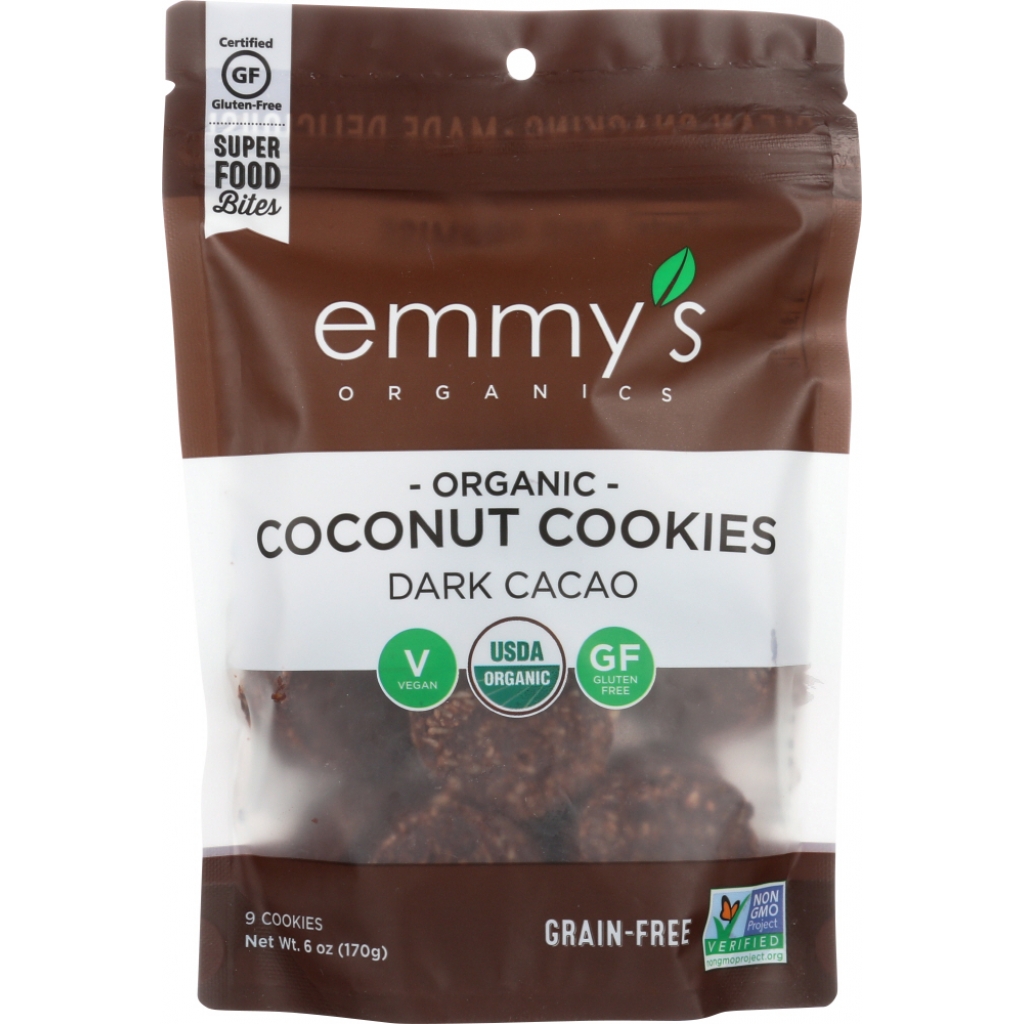 Dark Cacao Coconut Cookies