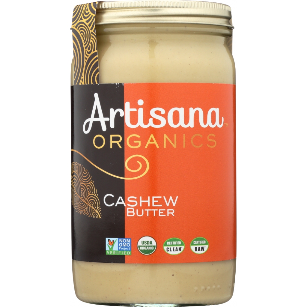 Raw Organic Cashew Nut Butter, 14 Oz