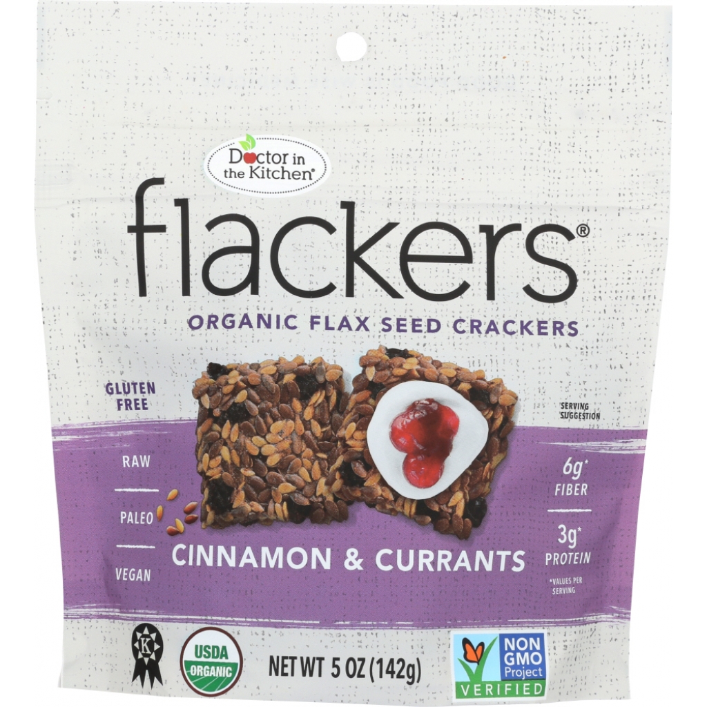 Cinnamon & Currants Flackers® Crackers, 5 oz