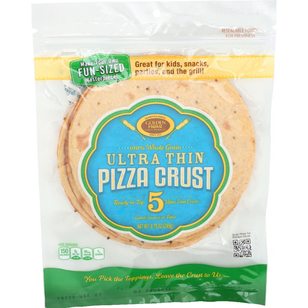 100% Whole Grain Ultra Thin Pizza Crust 7-Inch