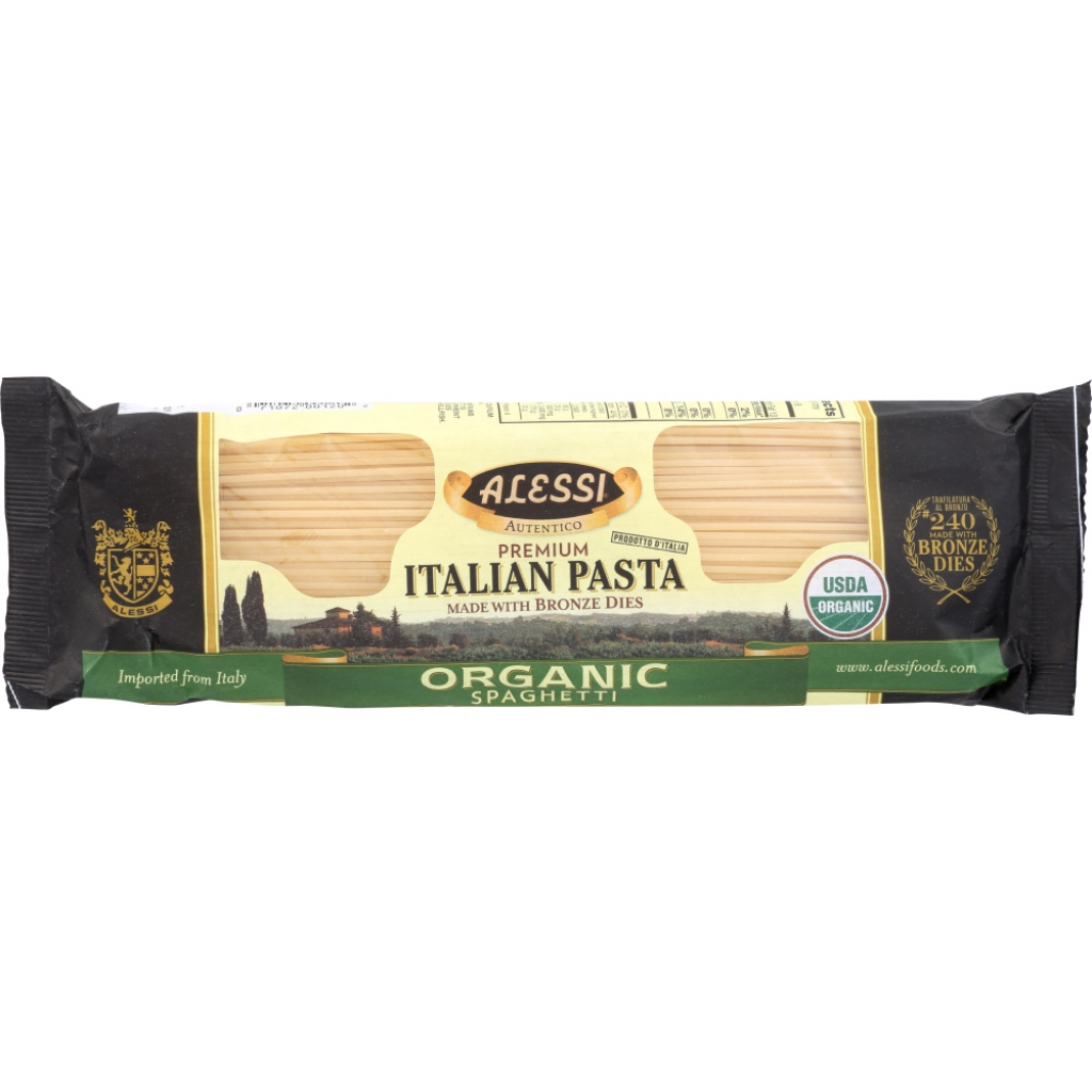 Alessi Organic Spaghetti - Authentic Italian Pasta, 16 oz