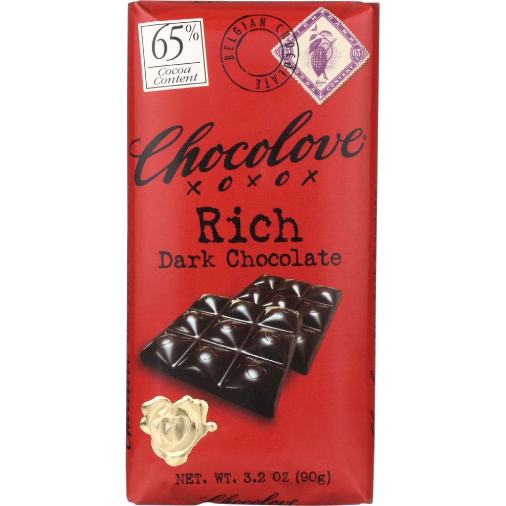 Rich Belgian Dark Chocolate Bar – 3.2 oz