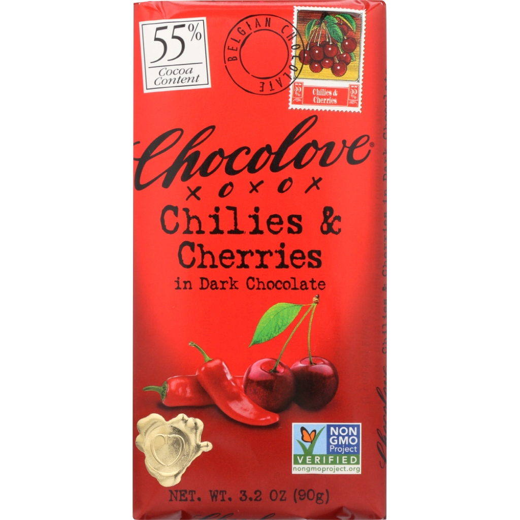 Chilies & Cherries in Dark Chocolate - 3.2 oz