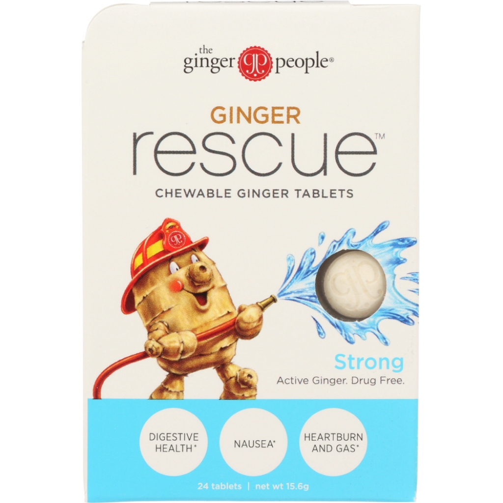 Ginger Rescue Chewable Ginger Strong Tablets, 0.55 oz