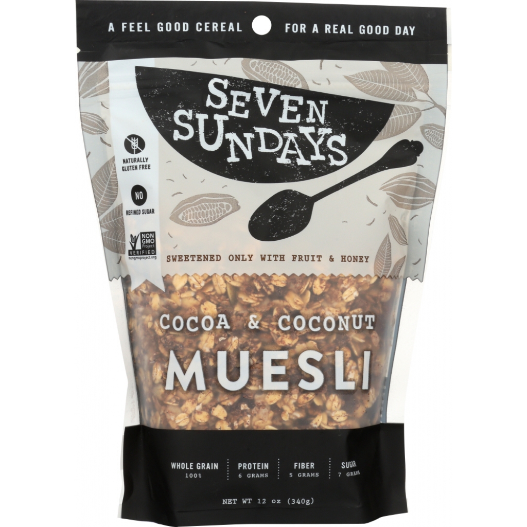 Gourmet Cocoa Coconut Muesli, 12 oz