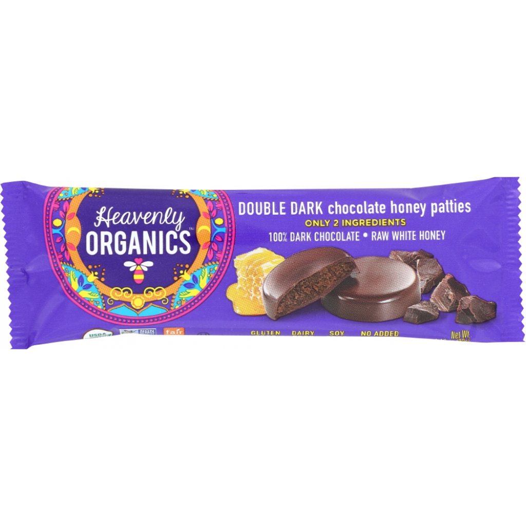 Organic Double Dark Chocolate Honey Patties, 1.16 oz