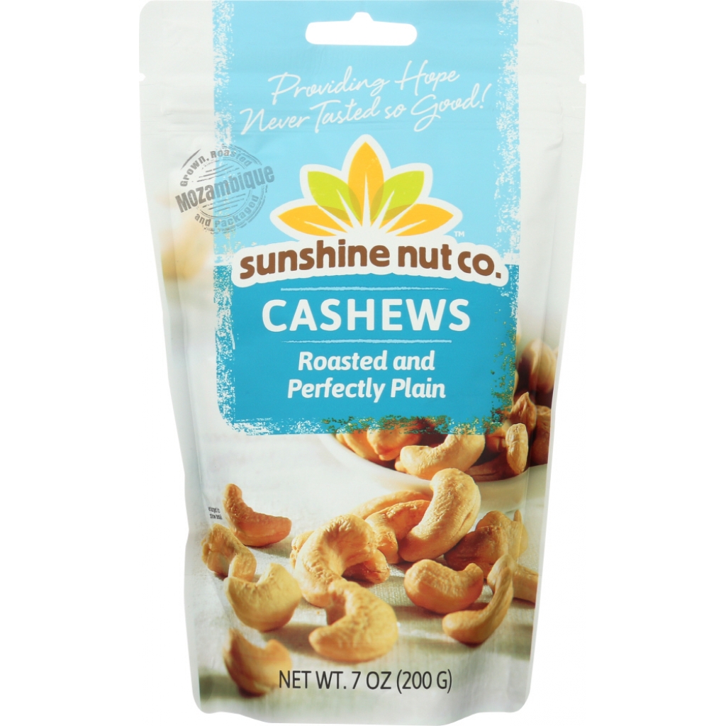 Roasted Plain Cashews - 7 oz