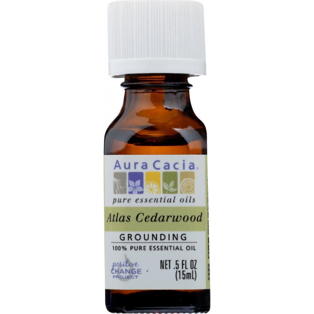 Aromatic Essential Cedarwood Atlas Oil, 0.5 oz