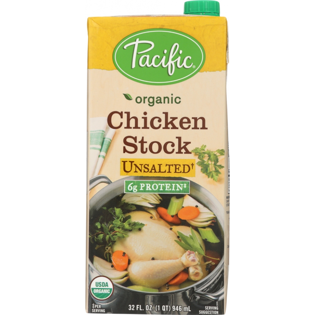 Organic Unsalted Chicken Stock, 32 oz