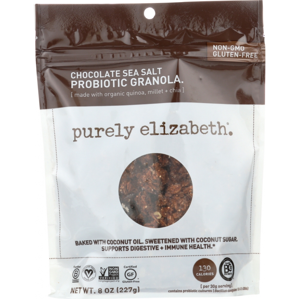 Chocolate Sea Salt Granola with Probiotics