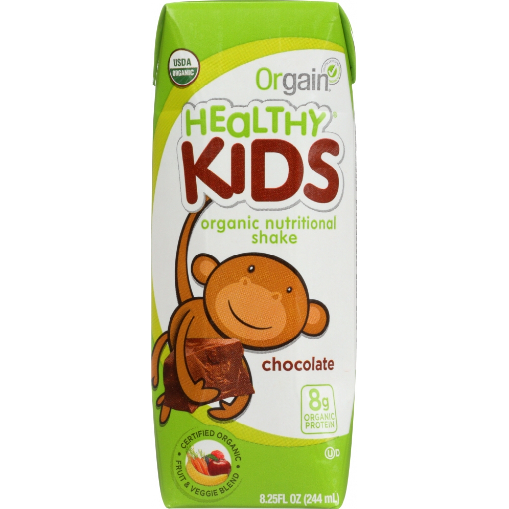 Organic Nutritional Shake for Kids, Chocolate, 8.25 oz