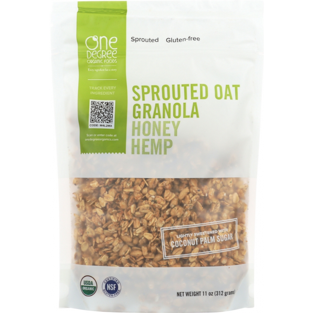 Sprouted Oat Granola Honey Hemp - 11 oz