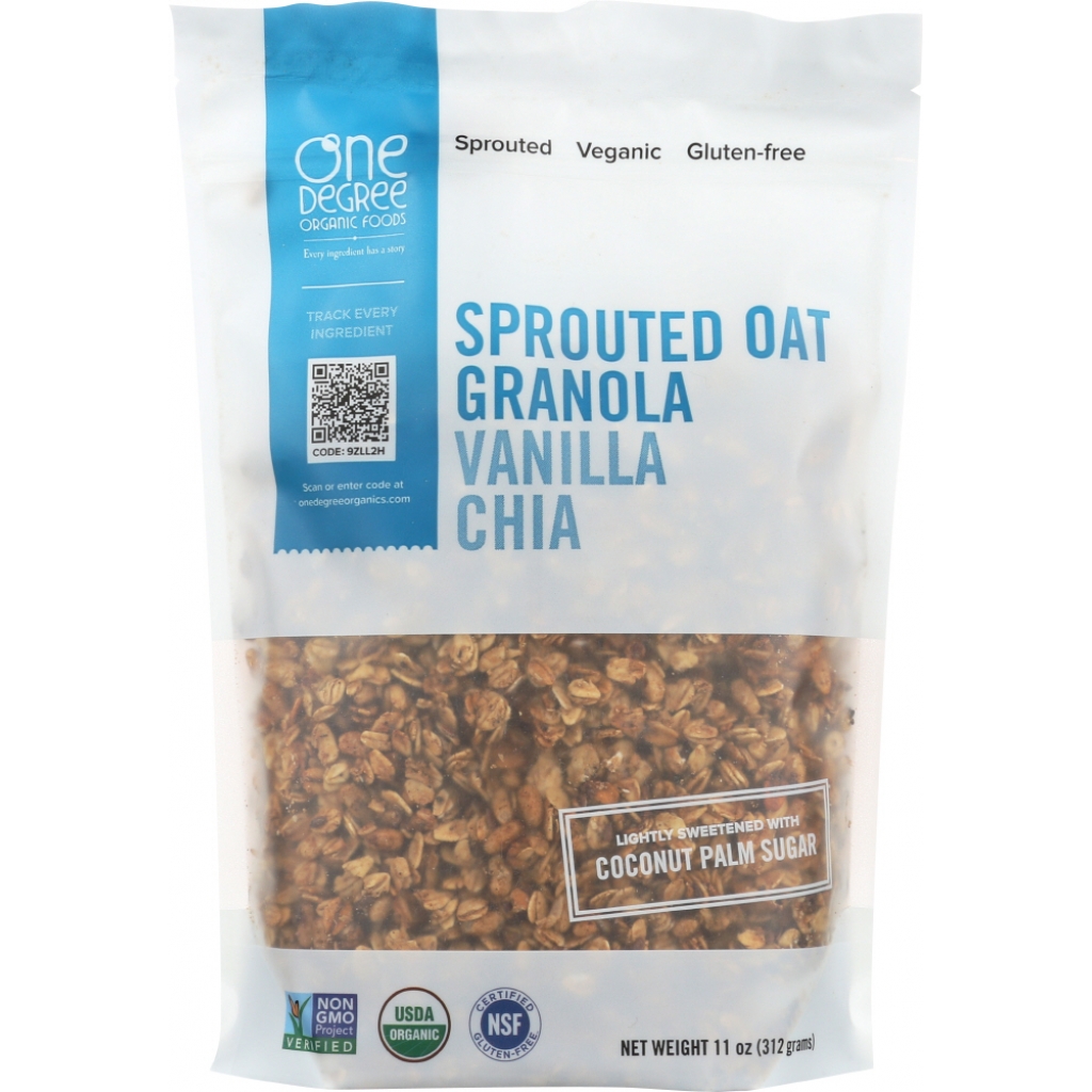 Vanilla Chia Sprouted Oat Granola, 11 oz