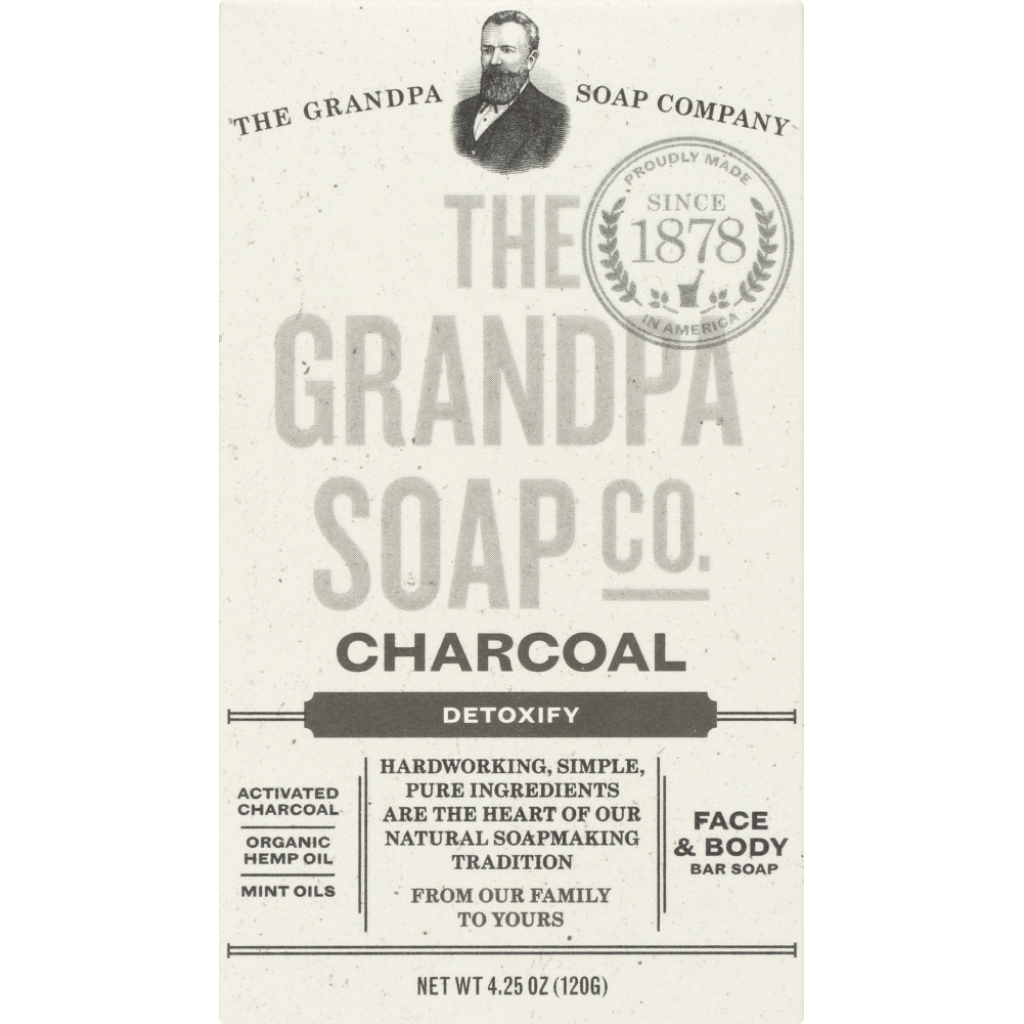 Grandpa's Charcoal Soap Bar, 4.25 oz