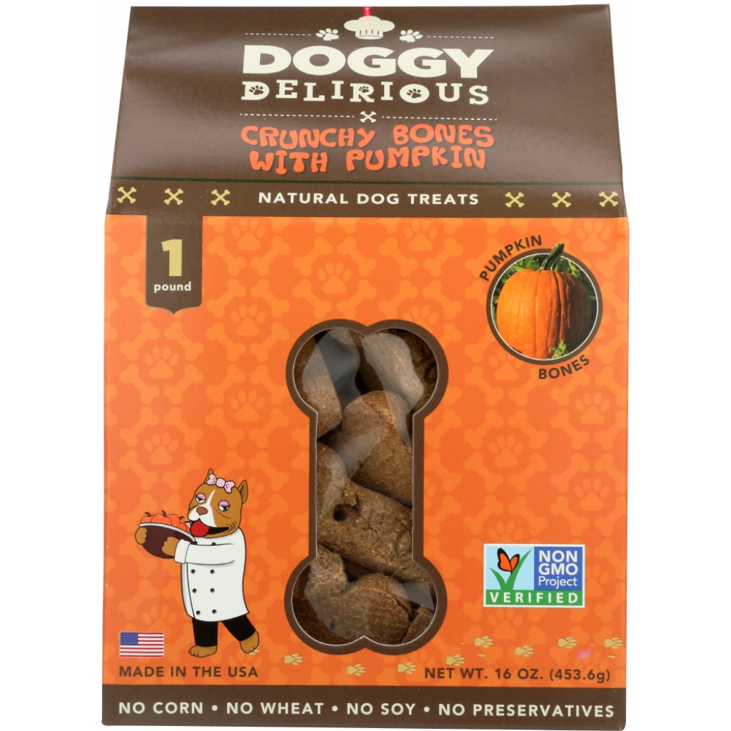 Dog Bone Pumpkin Treats - 16 oz