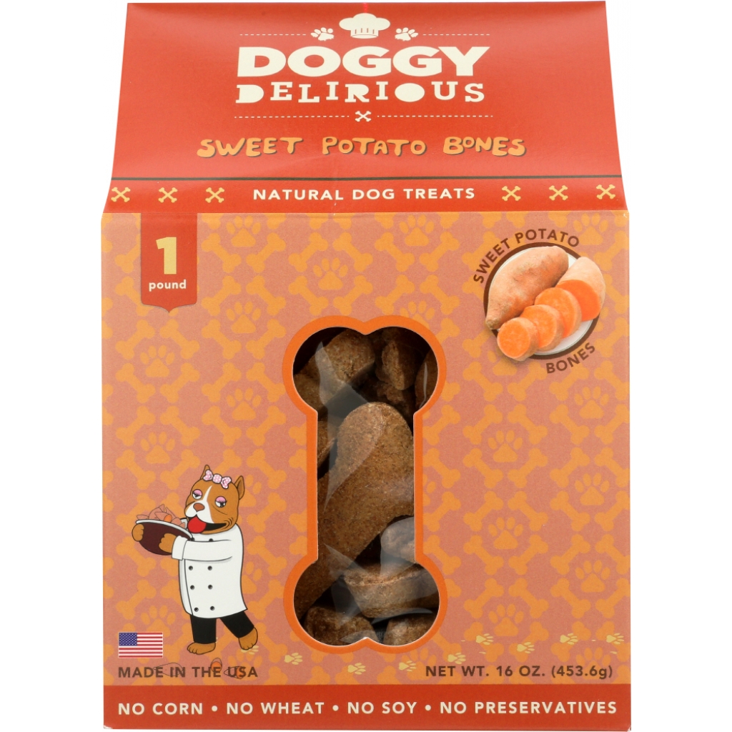 Dog Biscuit Treats with Organic Sweet Potato, 16 oz