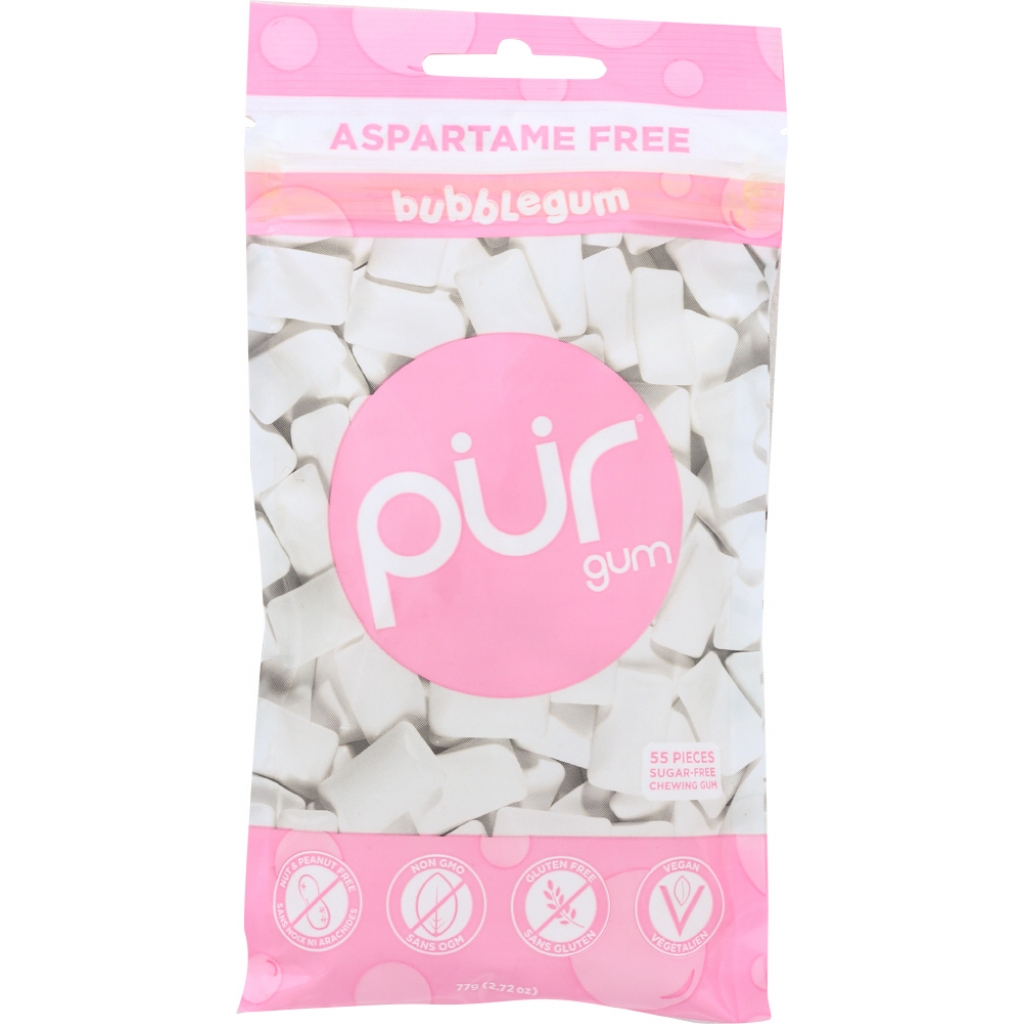 Sugar-Free Bubblegum Chewing Gum - 77 Gm