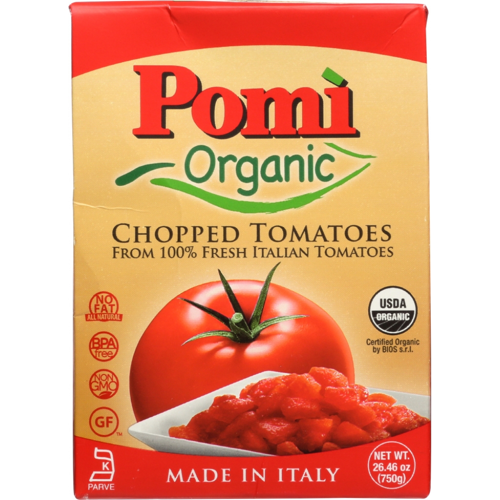 Pomì Organic Chopped Tomatoes – 26.46 oz