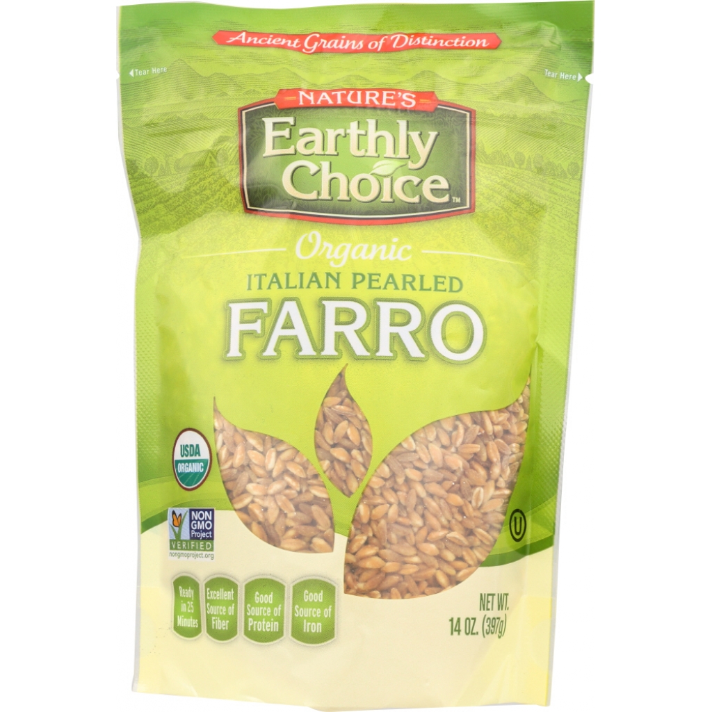 Quick-Cooking Pearled Farro for Versatile Meals, 14 oz