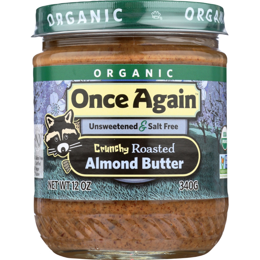 Organic Crunchy Almond Butter - 12 oz