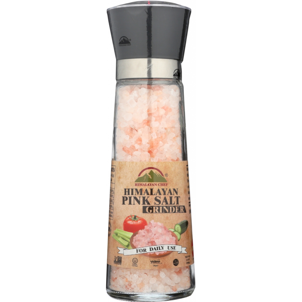 Himalayan Pink Salt Grinder - Natural Flavor Enhancer