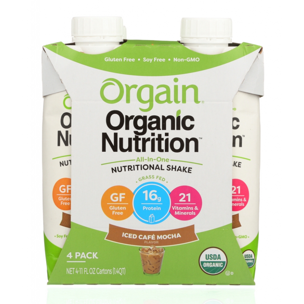 Organic Iced Cafe Mocha Nutritional Shake - 4 Count