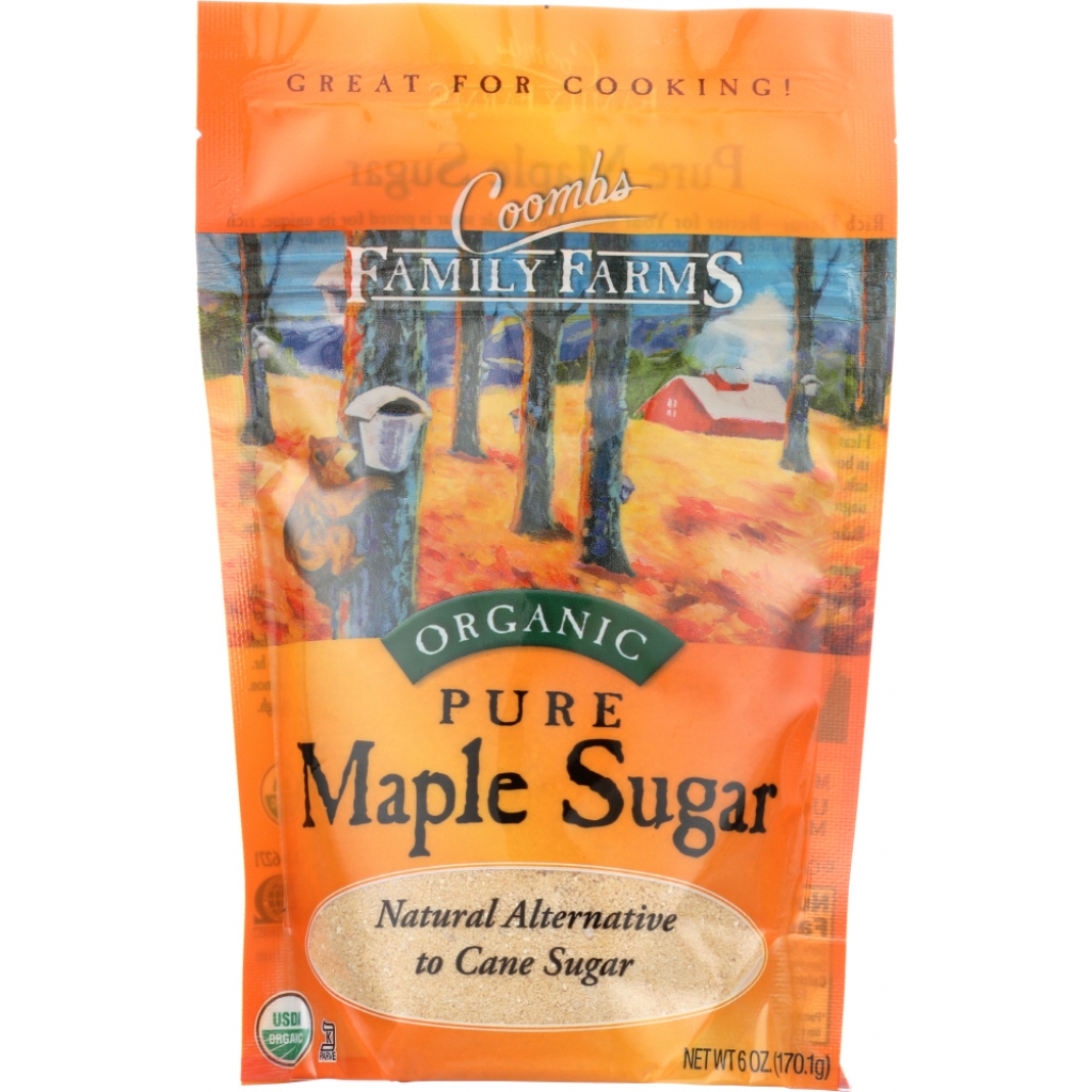 Organic Pure Maple Sugar - Natural Sweetener, 6 oz