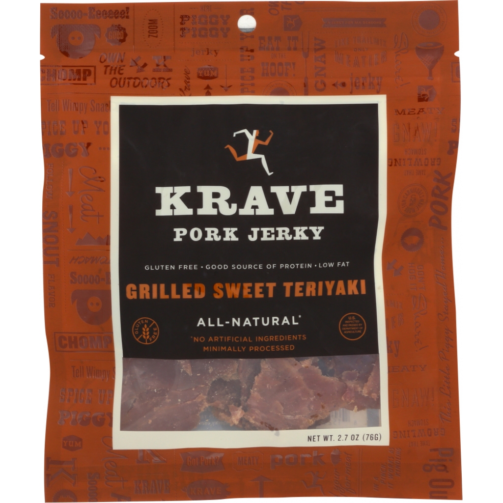 Grilled Sweet Teriyaki Pork Jerky - 2.7 oz