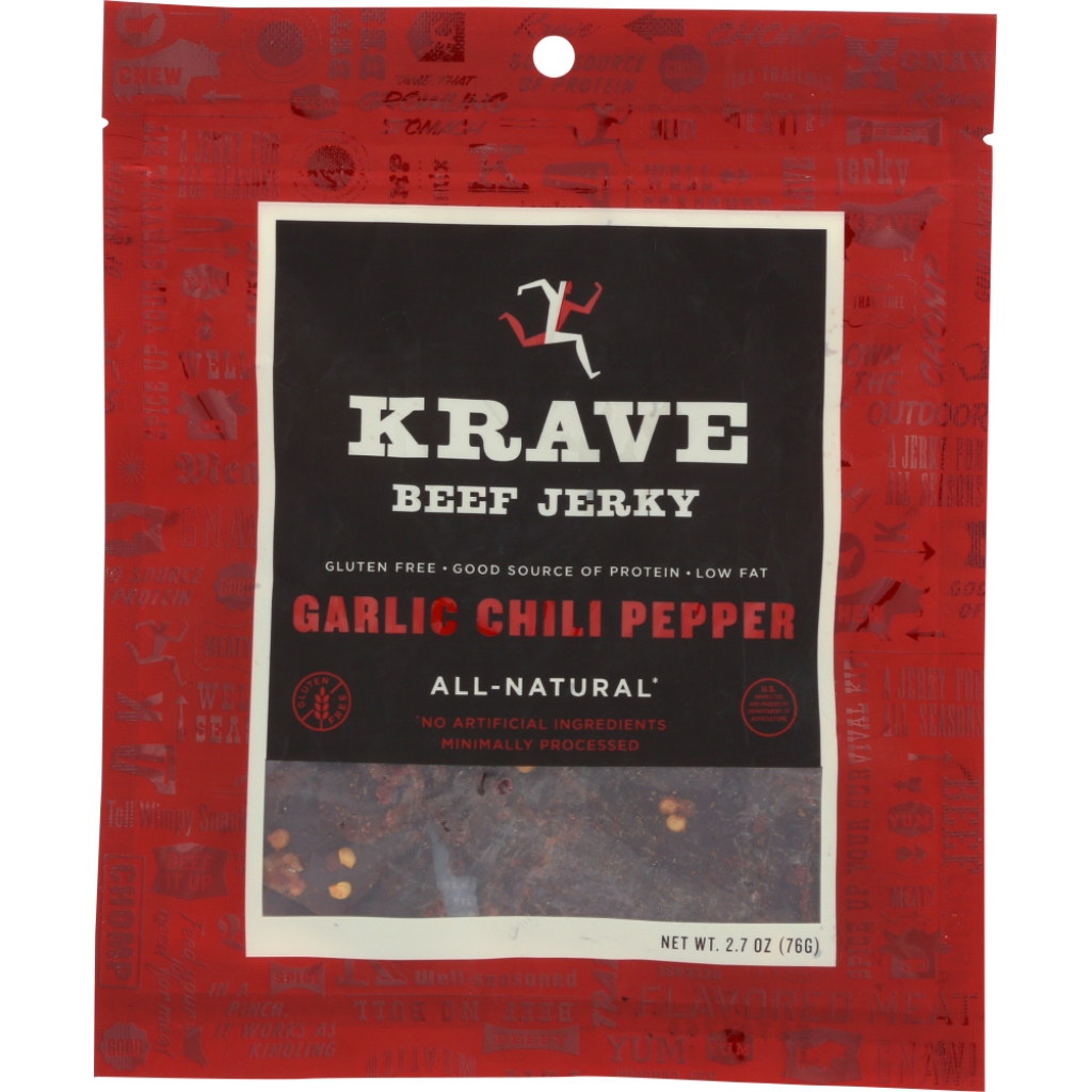 Garlic Chili Pepper Beef Jerky - 2.7 oz