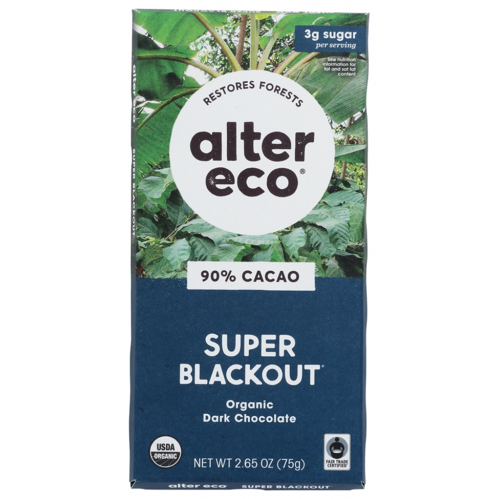 Super Blackout Dark Chocolate Bar - 2.65 oz