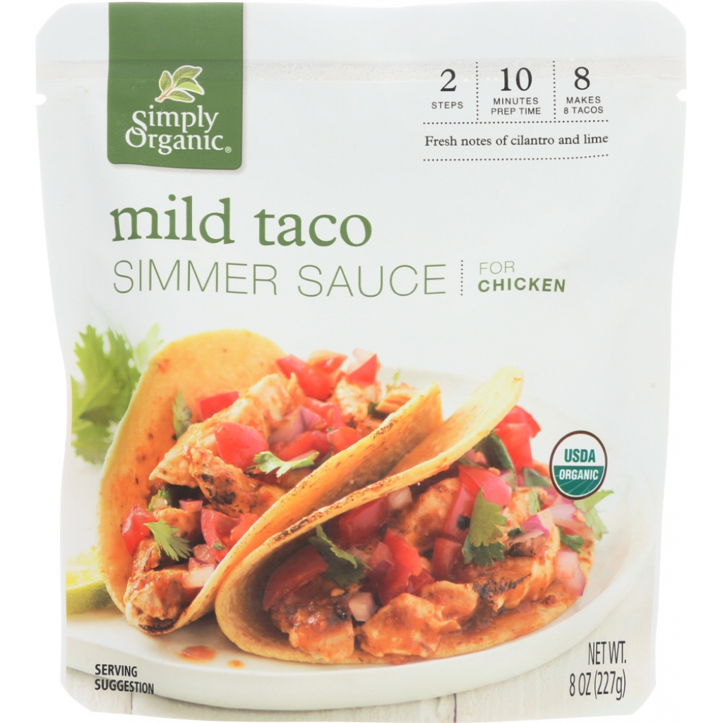 Mild Taco Simmer Sauce - Organic - 8 oz