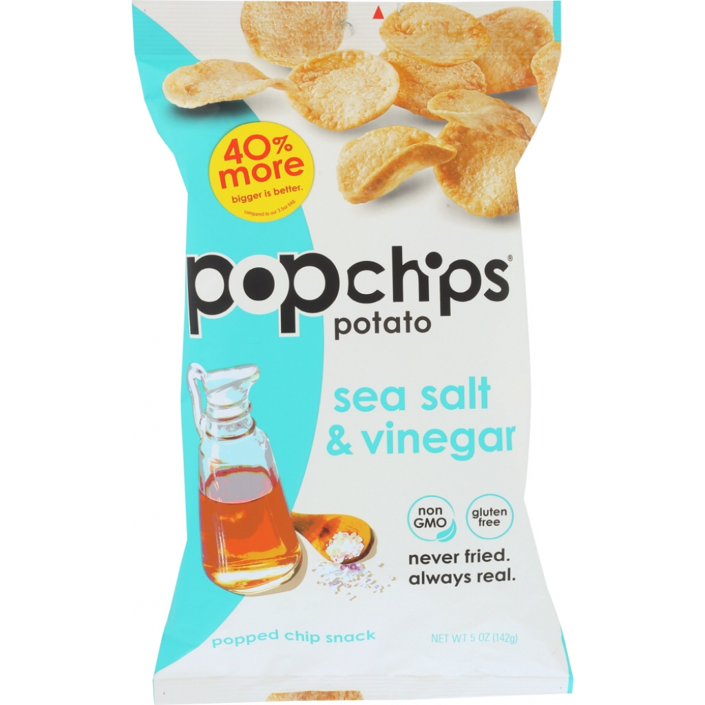 Sea Salt & Vinegar Popchips - 5 oz