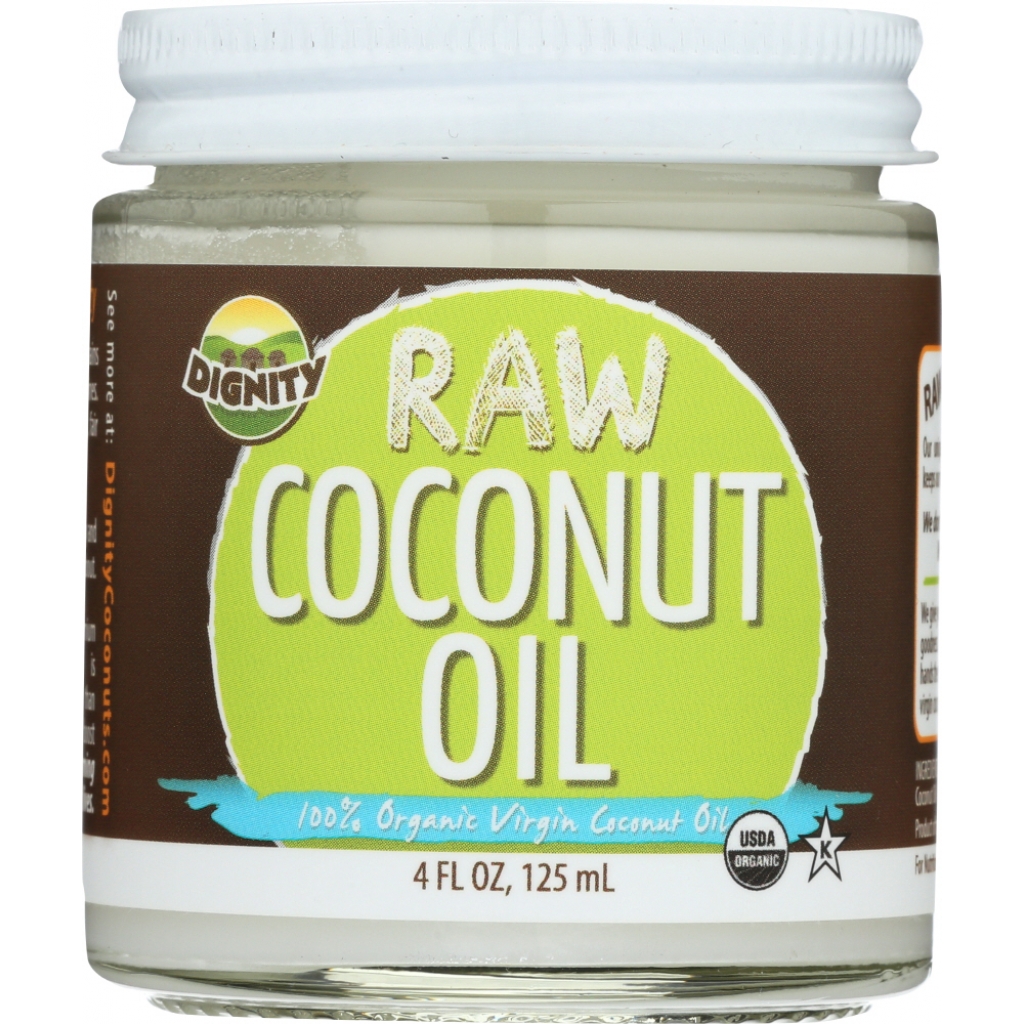 Organic Virgin Raw Coconut Oil - 4 oz.