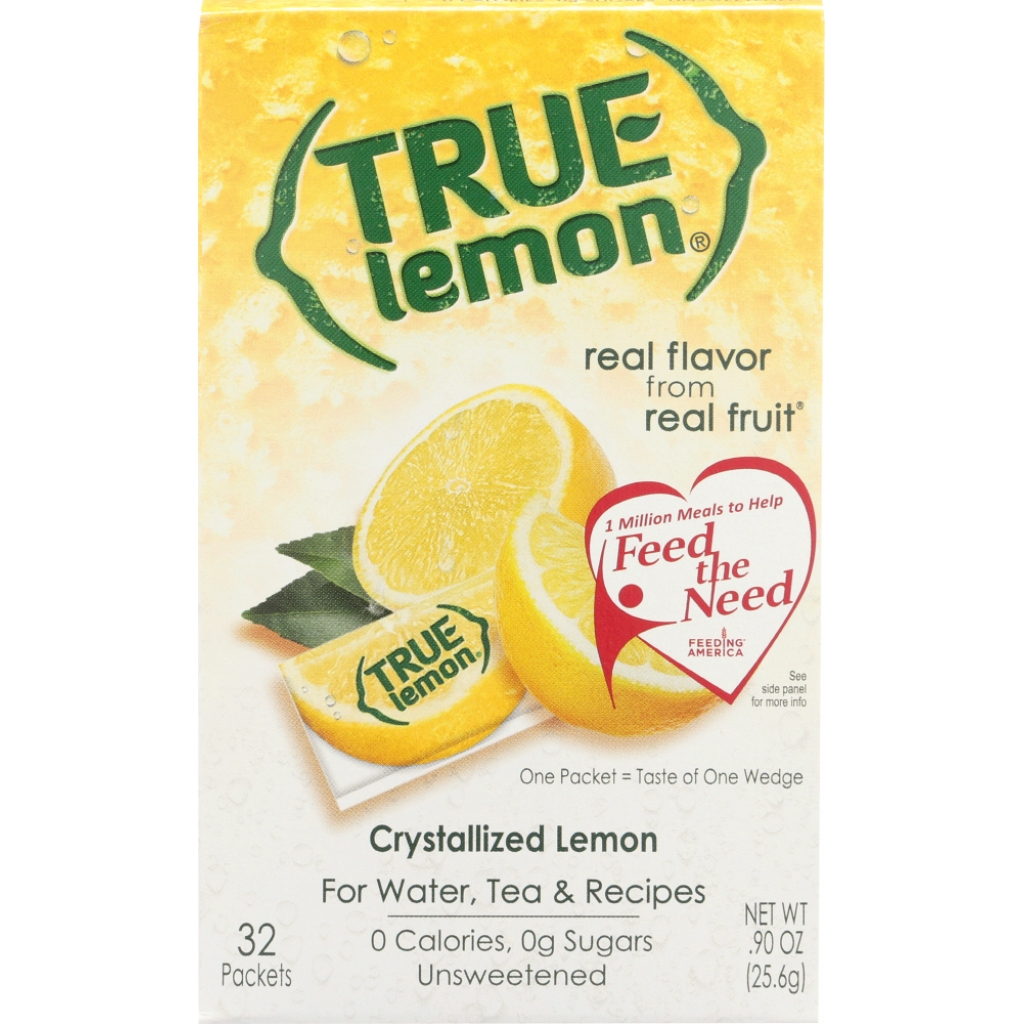 True Lemon Crystallized Lemon Packets - 32 Packets, 0.9 oz