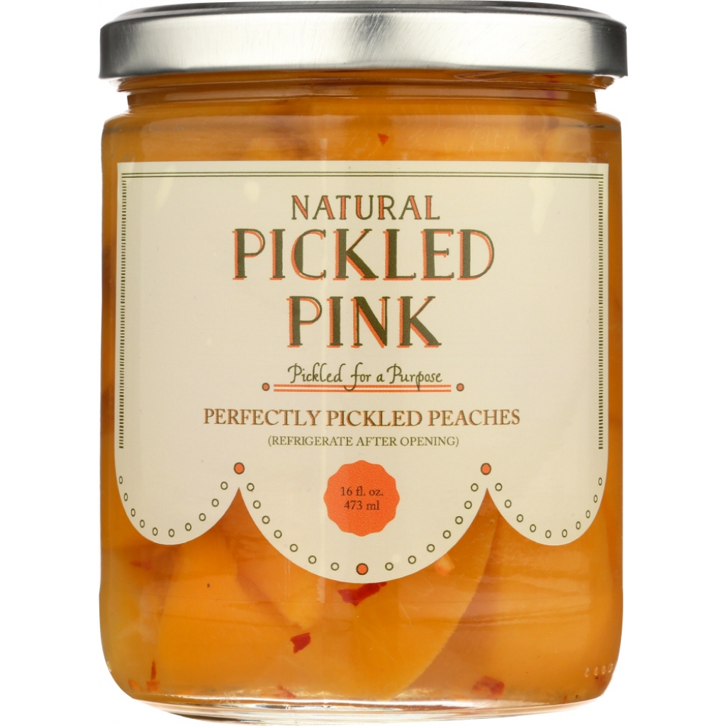 Pickled Peaches, 16 Oz