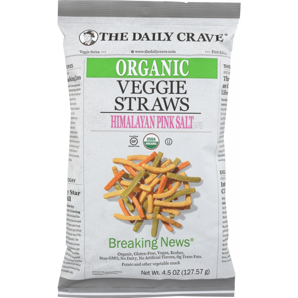 Organic Veggie Snack Straws - 4.5 oz