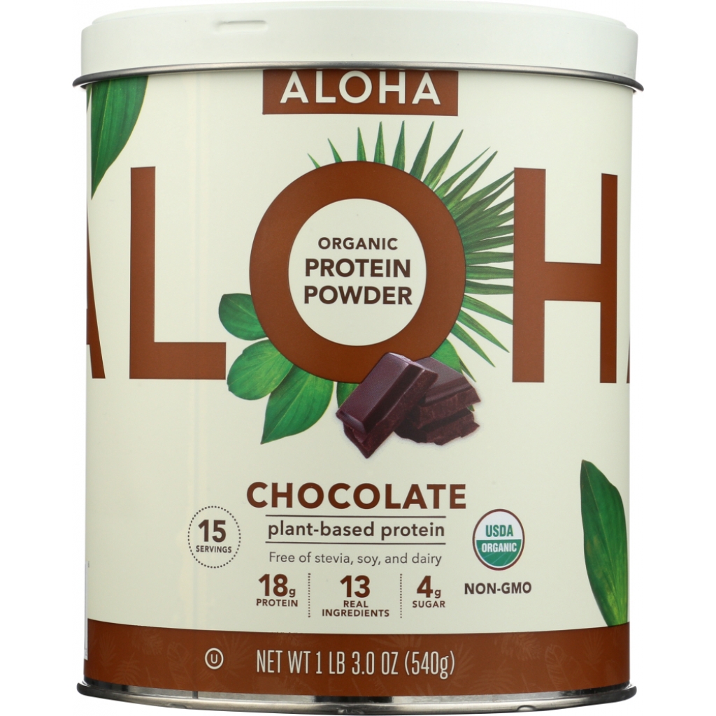 Premium Organic Chocolate Protein Powder - 19.6 oz